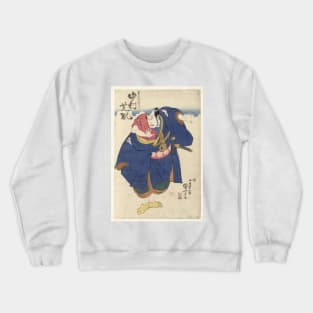 Japanese Woodcut Print of Actor Nakamura Shikan II Crewneck Sweatshirt